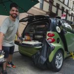 Convirtió su pequeño auto Smart en una pizzería móvil en Nueva York y factura unos US$ 12.000 por mes: “No se necesita el espacio perfecto para empezar”